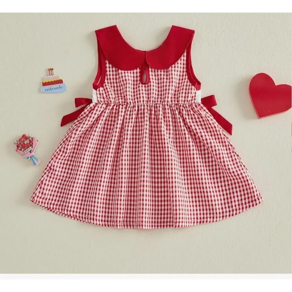 Birthday Girl Outfit Toddler Little Girls Sleeveless Smocked Smash Cake 3-4 Year